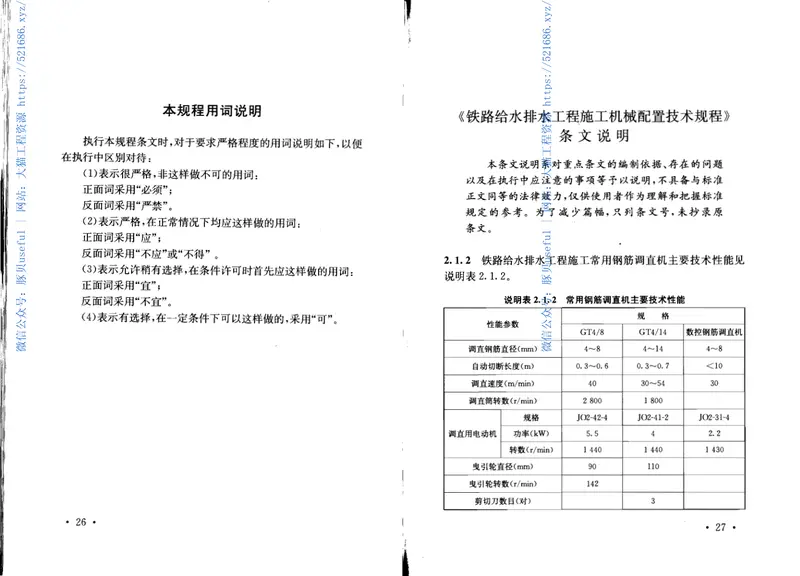 QCR9229-2015铁路给水排水工程施工机械配置技术规程 预览图