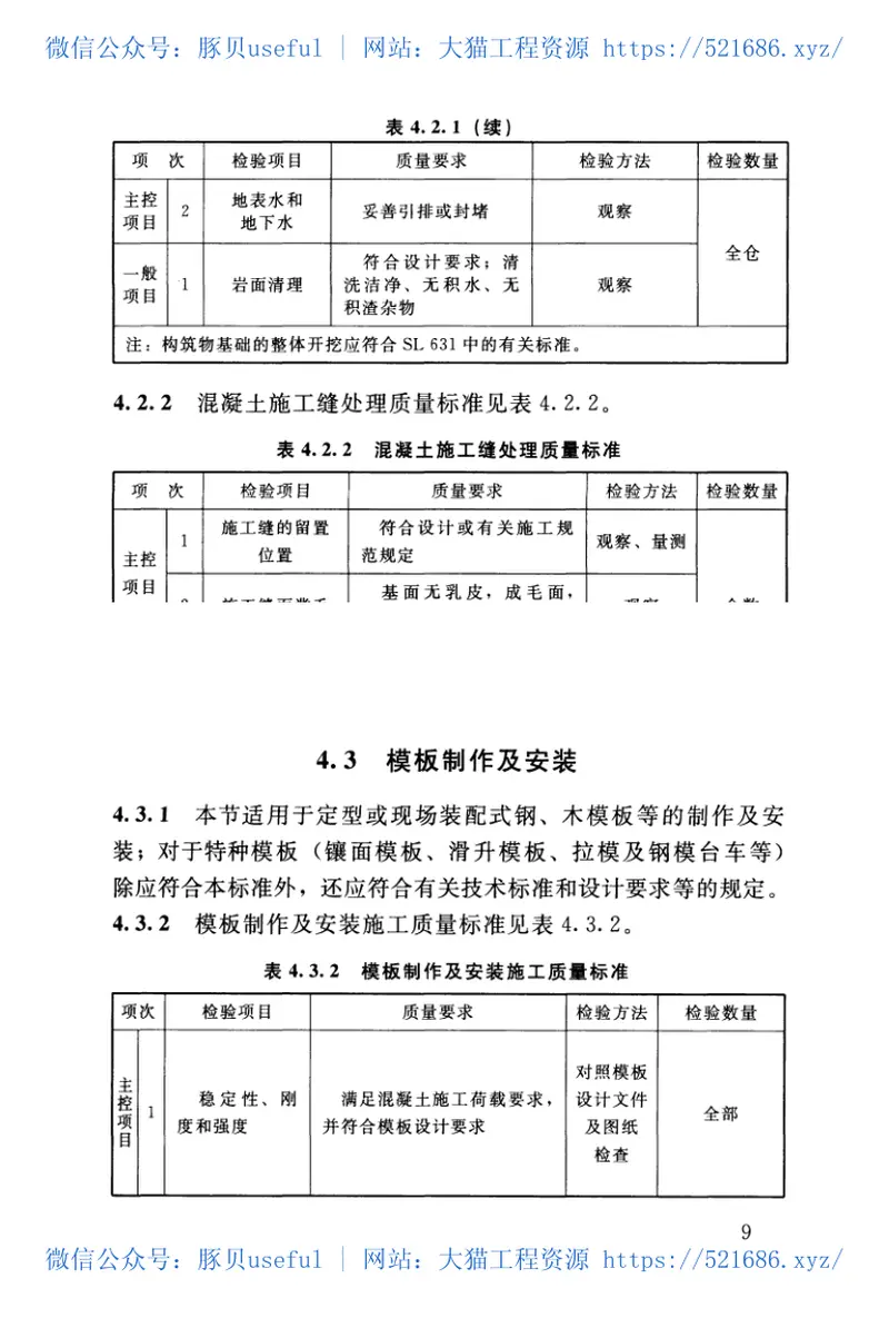 SL632-2012水利水电工程单元工程施工质量验收评定标准——混凝土工程（) 预览图