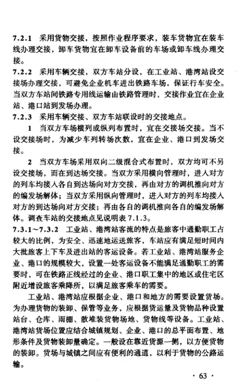 TB10078-2001铁路工业站港湾站设计规范 预览图
