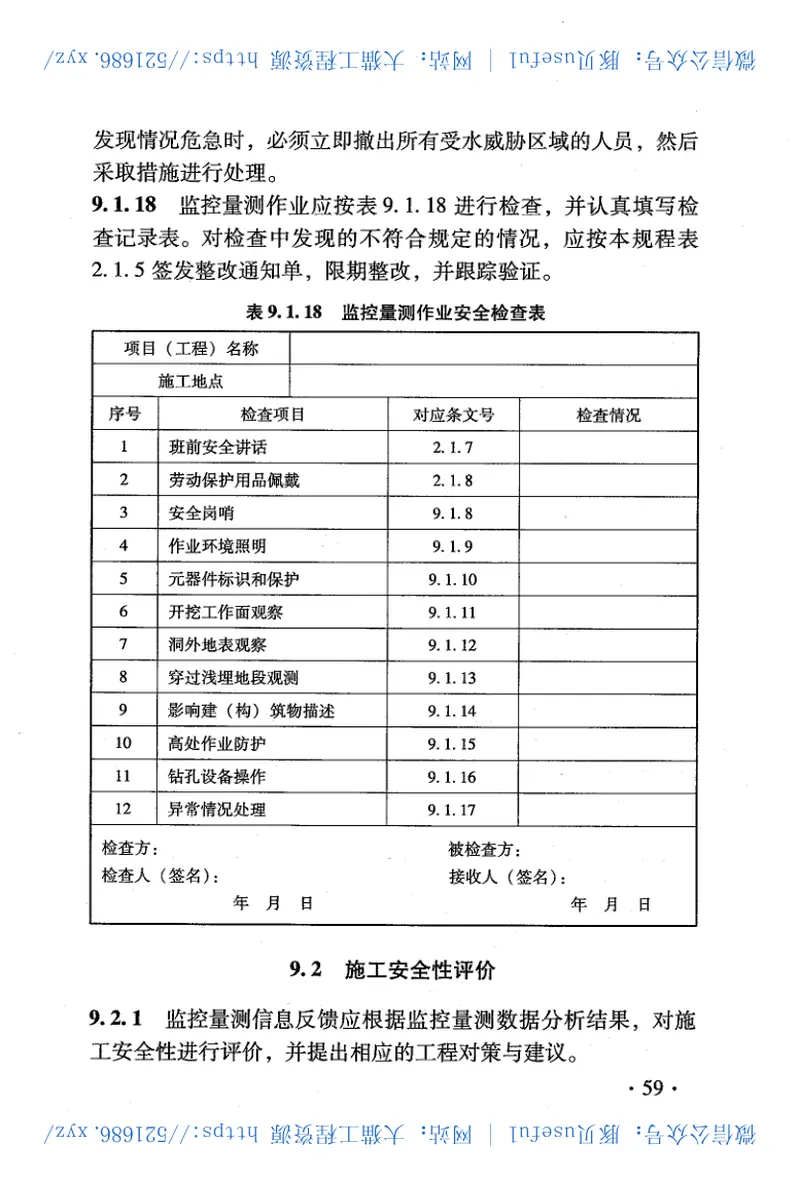 TB10304-2009铁路隧道工程施工安全技术规程 预览图