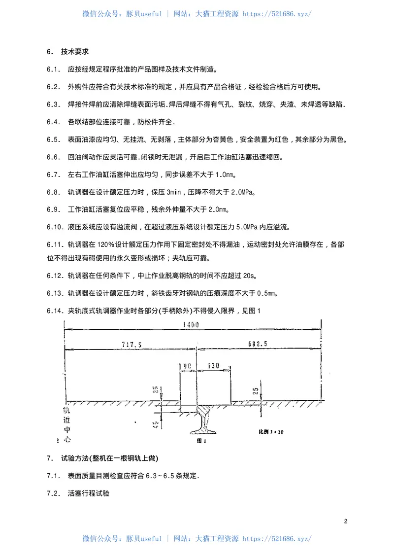 TBT1405-1996液压轨缝调整器通用技术条件 预览图