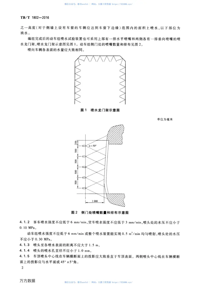 TBT1802-2016铁道车辆水密性试验方法 预览图