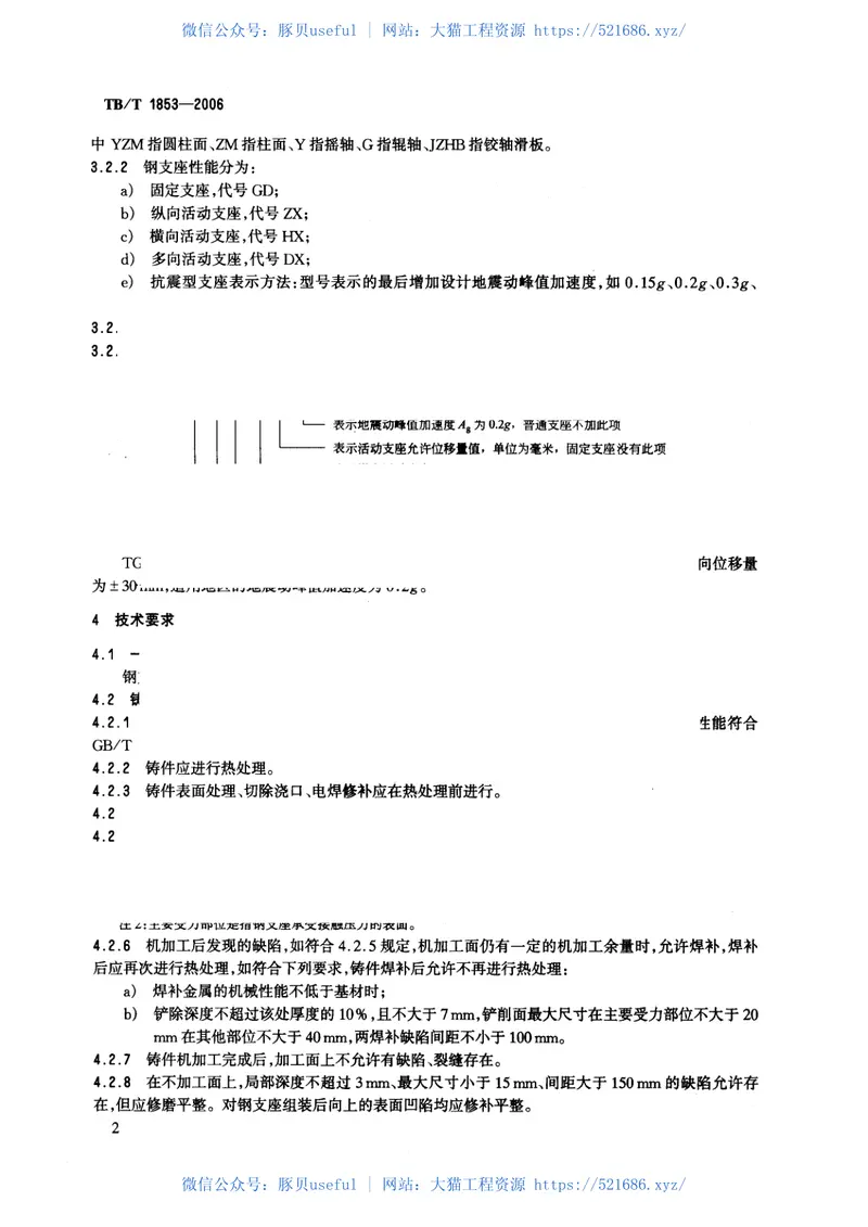 TBT1853-2006铁路桥梁钢支座 预览图