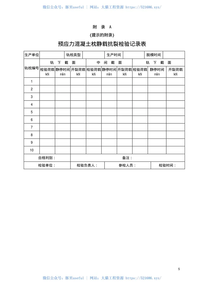 TBT1879-2002预应力混凝土枕静载抗裂试验方法 预览图