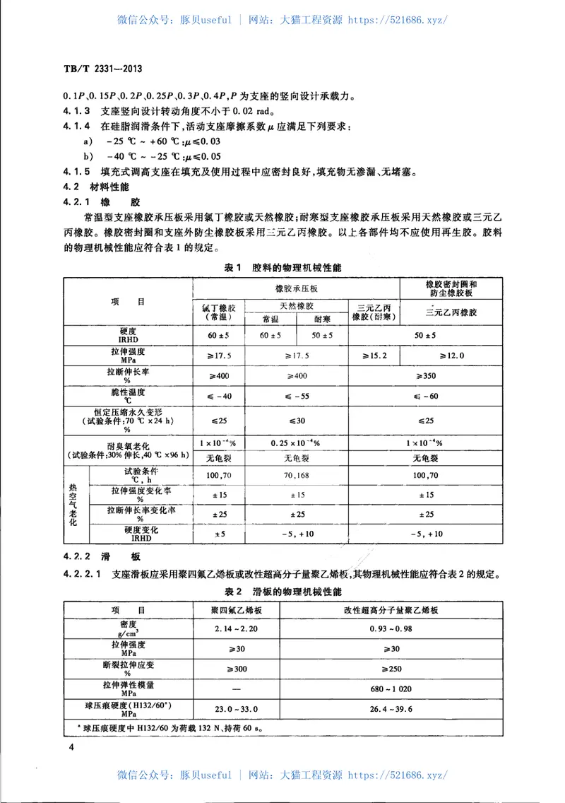TBT2331-2013铁路桥梁盆式支座 预览图