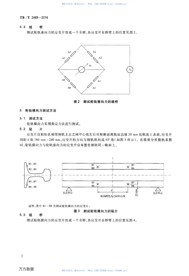 TBT2489-2016轮轨横向力和垂向力地面测试方法 预览图