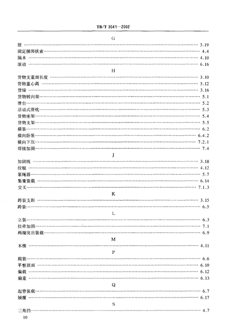 TBT3041-2002铁路货物装载加固术语 预览图