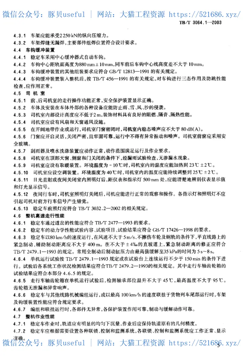 TBT3064-2003轨道动力稳定车(第1-4部分) 预览图