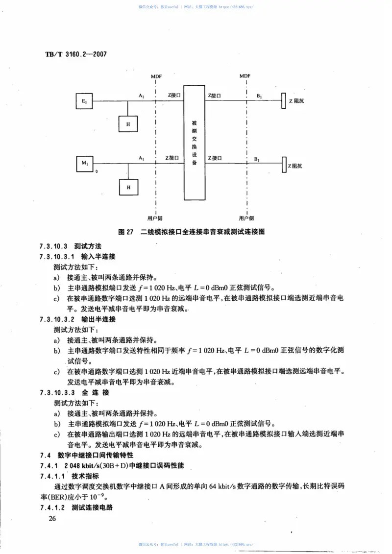 TBT3160.2-2007铁路调度通信系统第2部分：试验方法 预览图