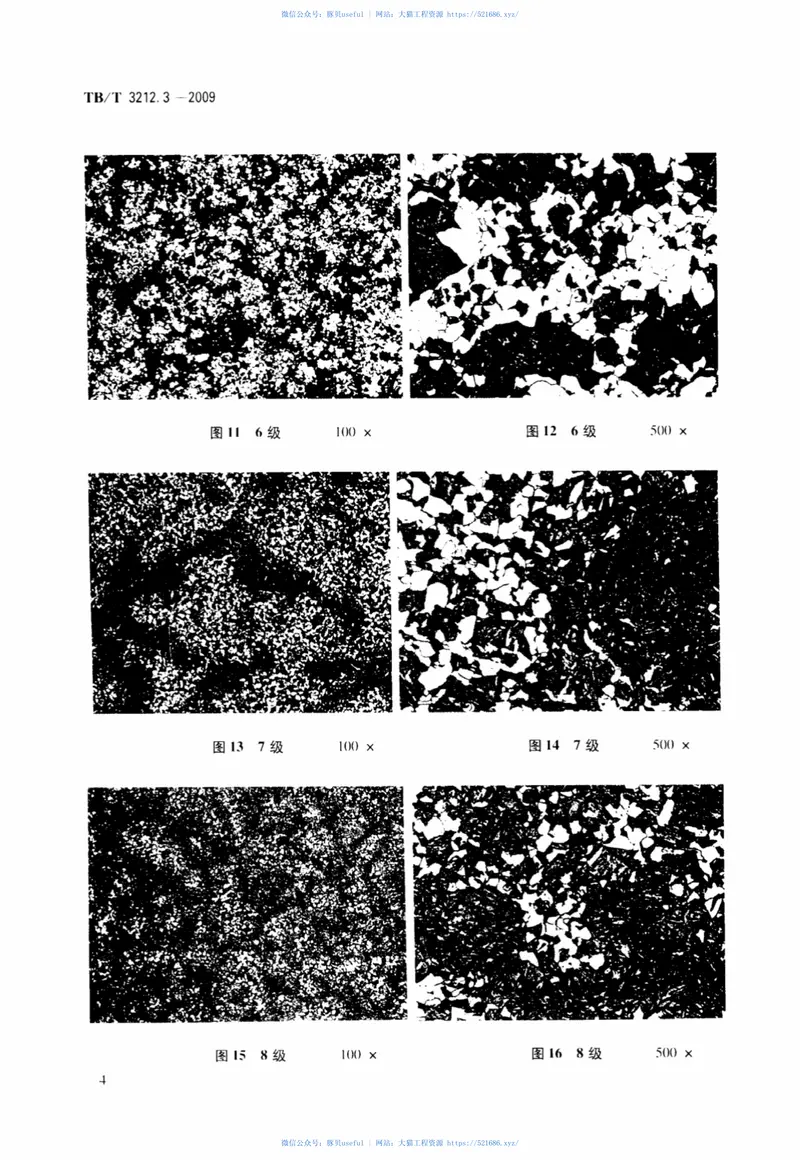 TBT3212.3-2009机车车辆用低合金铸钢金相组织检验图谱第3部分：E型铸钢 预览图