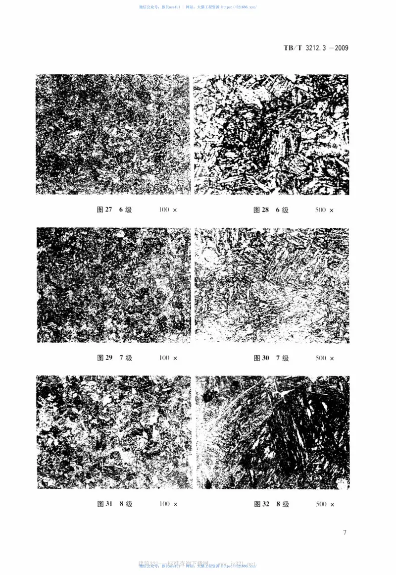 TBT3212.3-2009机车车辆用低合金铸钢金相组织检验图谱第3部分：E型铸钢 预览图