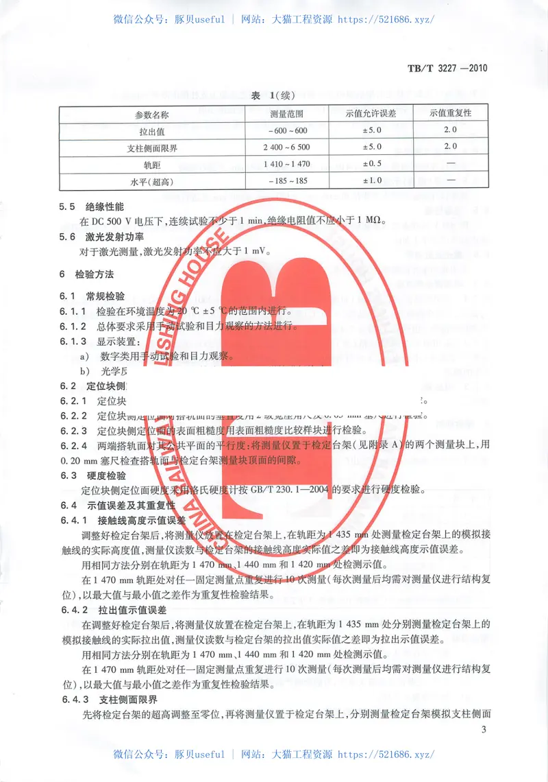 TBT3227-2010接触网几何参数测量仪 预览图
