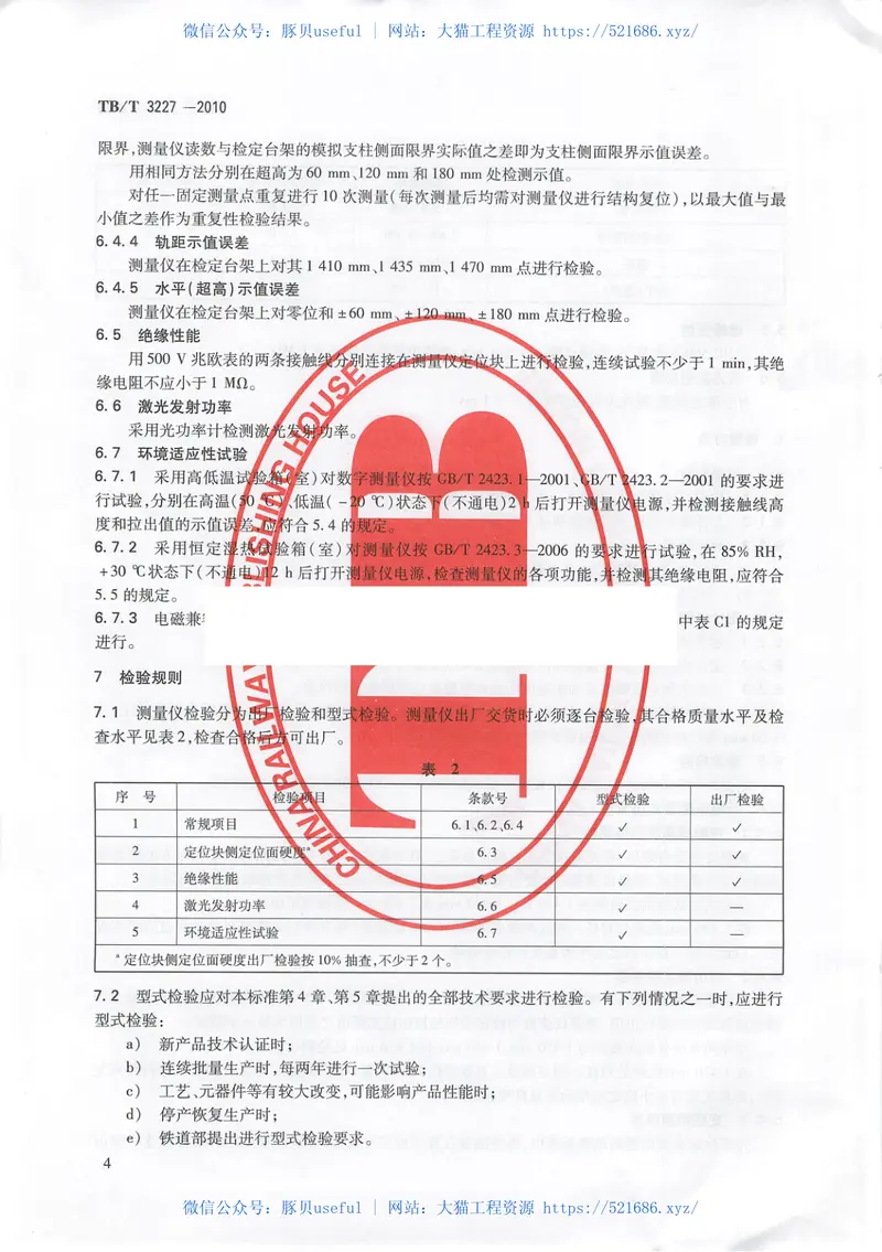 TBT3227-2010接触网几何参数测量仪 预览图