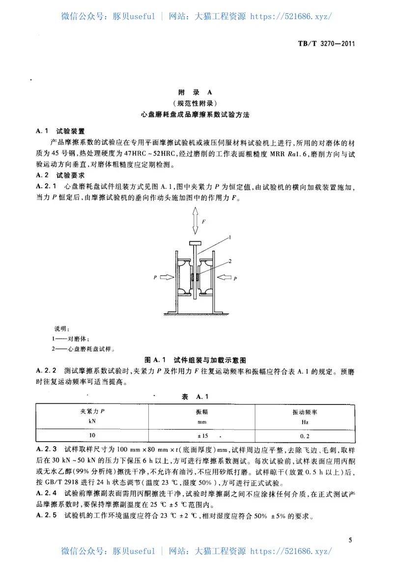 TBT3270-2011铁道货车心盘磨耗盘 预览图