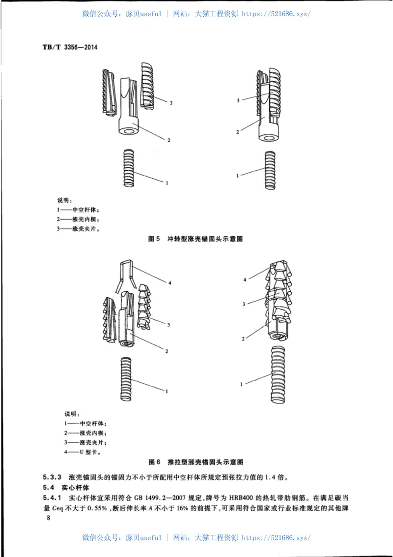 TBT3356-2014预应力中空锚杆 预览图