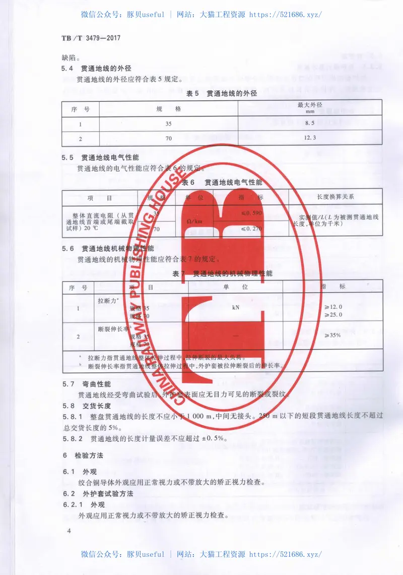 TBT3479-2017铁路贯通地线 预览图