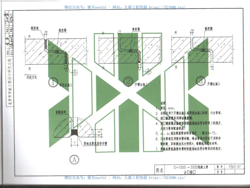 YBJ-PS03-2004埋地无压预制混凝土排水圆形管管基及接口 预览图