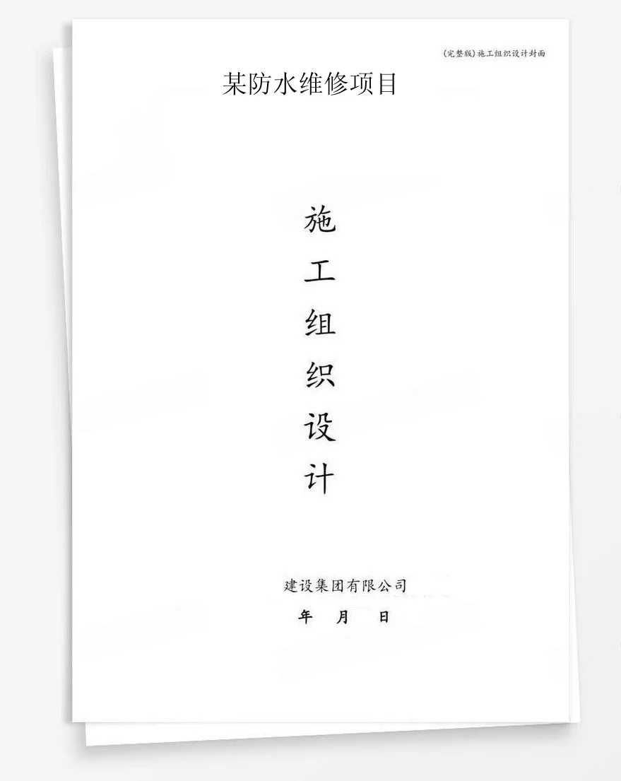 某防水维修项目 封面