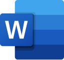 microsoft office word logo 128px